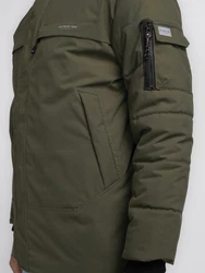 Petrol Industries Parka 'Eek' mit verstellbarer Kapuze Dunkelgrün/Khaki/Grün