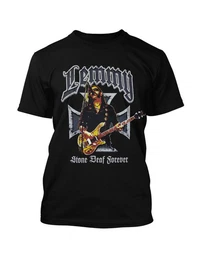 Motrhead T-Shirt Lemmy Iron Cross Stone Deaf Forever