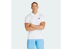 adidas Performance Poloshirt TENNIS FREELIFT Weiß/Hellblau