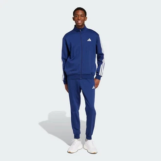 ADIDAS SPORTSWEAR Trainingsanzug SPORTSWEAR BASIC 3-STREIFEN Blau/Dunkelblau