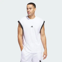 adidas Performance Tanktop ADIDAS BASKETBALL ALL-WORLD SLEEVELESS Weiß/Creme/Hellgrau/Schwarz