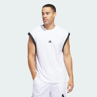 adidas Performance Tanktop ADIDAS BASKETBALL ALL-WORLD SLEEVELESS Weiß/Creme/Hellgrau/Schwarz