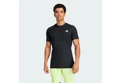 adidas Performance Poloshirt Tennis Climachill+ Freelift T-Shirt Dunkelgrau/Schwarz/Mischfarben