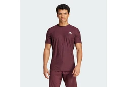 adidas Performance Poloshirt Tennis Climachill+ Freelift T-Shirt Dunkelrot/Bordeaux/Lila/Rosa