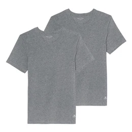 Unterziehshirt 2er Pack T-Shirts Essentials Crew Neck Organic Cotton Stretch (2-St., 2 Stck) mit kleinem Logo ber dem Saum