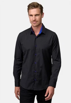 Rusty Neal Langarmhemd Dunkelblau/Blau/Hellblau Rusty Neal Langarmhemd Dunkelblau/Blau/Hellblau