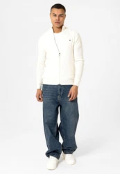 Williot Cardigan Attilio Weiß/Creme/Schwarz/Beige