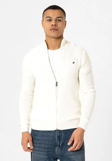 Williot Cardigan Attilio Weiß/Creme/Schwarz/Beige