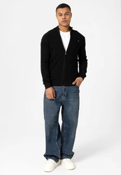 Williot Cardigan Attilio Schwarz/Rot