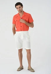 Antioch Blusenshirt Orange/Dunkelrot