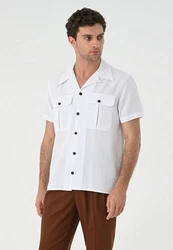 Antioch Blusenshirt Weiß/Grau/Dunkelblau/Creme
