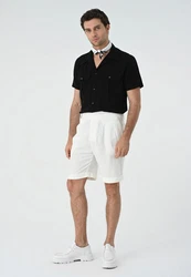 Antioch Blusenshirt Schwarz/Dunkelrot