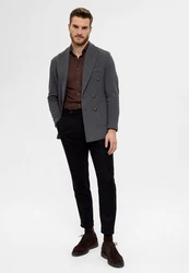 Antioch Winterjacke Dunkelblau/Grau/Dunkelgrau/Hellblau