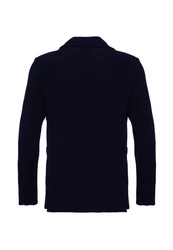 Antioch Winterjacke Lapel Collar Basic Jacket Dunkelblau/Hellblau