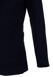 Antioch Winterjacke Lapel Collar Basic Jacket Dunkelblau/Hellblau