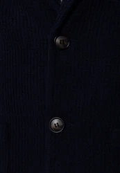 Antioch Winterjacke Lapel Collar Basic Jacket Dunkelblau/Hellblau