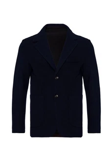 Antioch Winterjacke Lapel Collar Basic Jacket Dunkelblau/Hellblau