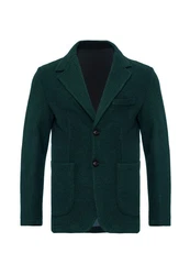 Antioch Winterjacke Lapel Collar Basic Jacket Dunkelgrün/Grün