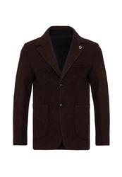 Antioch Winterjacke Lapel Collar Basic Jacket Braun/Dunkelbraun/Dunkelrot/Bordeaux