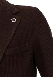 Antioch Winterjacke Lapel Collar Basic Jacket Braun/Dunkelbraun/Dunkelrot/Bordeaux