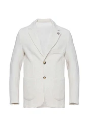 Antioch Winterjacke Lapel Collar Basic Jacket Weiß/Creme