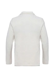 Antioch Winterjacke Lapel Collar Basic Jacket Weiß/Creme