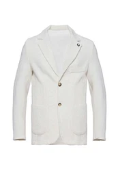 Antioch Winterjacke Lapel Collar Basic Jacket Weiß/Creme