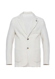 Antioch Winterjacke Lapel Collar Basic Jacket Weiß/Creme