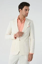 Antioch Winterjacke Blazer Jacket Orange/Weiß/Rosa/Rot/Creme