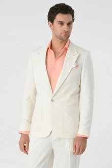 Antioch Winterjacke Blazer Jacket Orange/Weiß/Rosa/Rot/Creme