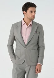 Antioch Winterjacke Blazer Jacket Grau/Hellgrau