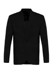 Antioch Winterjacke Slim Fit Stand Collar Jacket Schwarz/Dunkelgrau