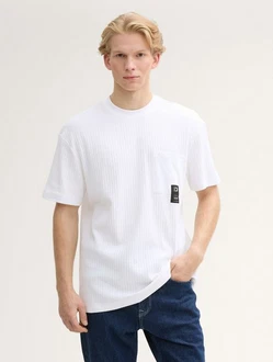 TOM TAILOR Denim T-Shirt Relaxed Fit mit Brusttasche