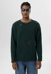 Dandalo Sweatshirt Yuri Dunkelgrün/Grün/Türkis