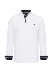 Williot Blusenshirt Delmer Dunkelgrün/Creme/Beige/Weiß/Dunkelblau