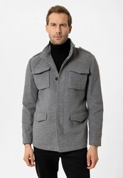 Moxx Paris Wintermantel ANTONIO Grau/Hellgrau