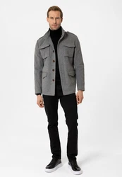 Moxx Paris Wintermantel ANTONIO Grau/Hellgrau