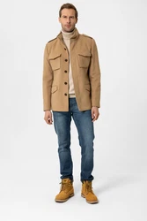 Moxx Paris Wintermantel ANTONIO Braun/Beige/Khaki