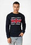 Williot Sweatshirt Julieta Blau/Dunkelblau/Beige/Braun/Weiß/Schwarz