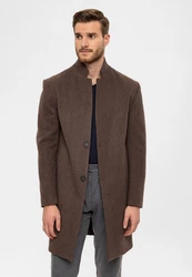 Antioch Winterjacke Standing Collar Braun/Grau/Dunkelbraun/Dunkelrot