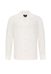 Antioch Blusenshirt Men Casual Shirt Weiß/Creme/Beige