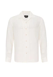 Antioch Blusenshirt Men Casual Shirt Weiß/Creme/Beige