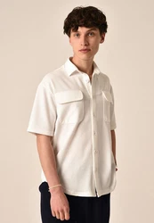 Antioch Blusenshirt Kurzarmshirt Beige/Weiß/Hellblau/Creme/Khaki/Rot