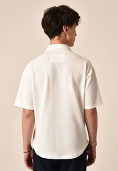 Antioch Blusenshirt Kurzarmshirt Beige/Weiß/Hellblau/Creme/Khaki/Rot