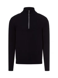 Nils Sundström Strickpullover Dunkelblau/Schwarz