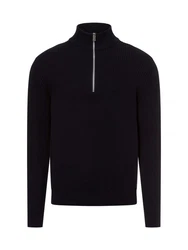 Nils Sundström Strickpullover Dunkelblau/Schwarz