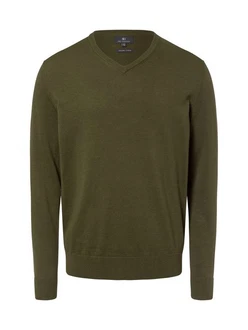 Nils Sundström Strickpullover Dunkelgrün