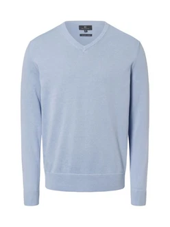 Nils Sundström Strickpullover Blau/Hellblau