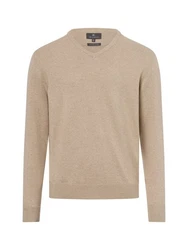 Nils Sundström Strickpullover Beige/Khaki/Braun/Grau