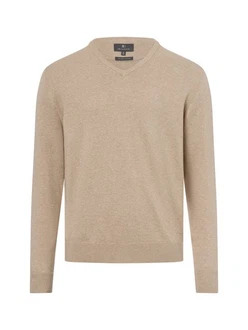 Nils Sundström Strickpullover Beige/Khaki/Braun/Grau